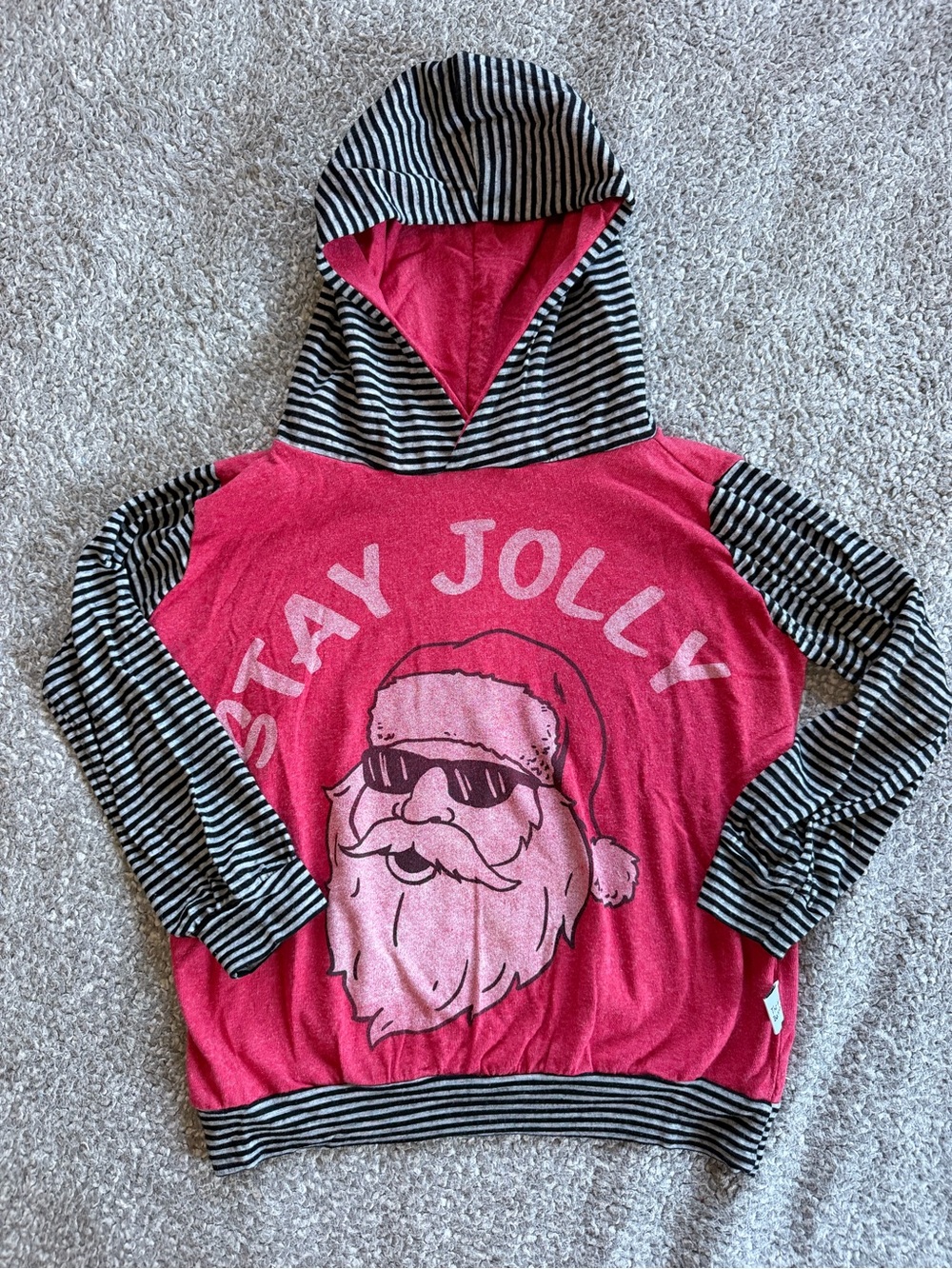 The Wild Bambino Stay Jolly Santa Lightweight Hoodie